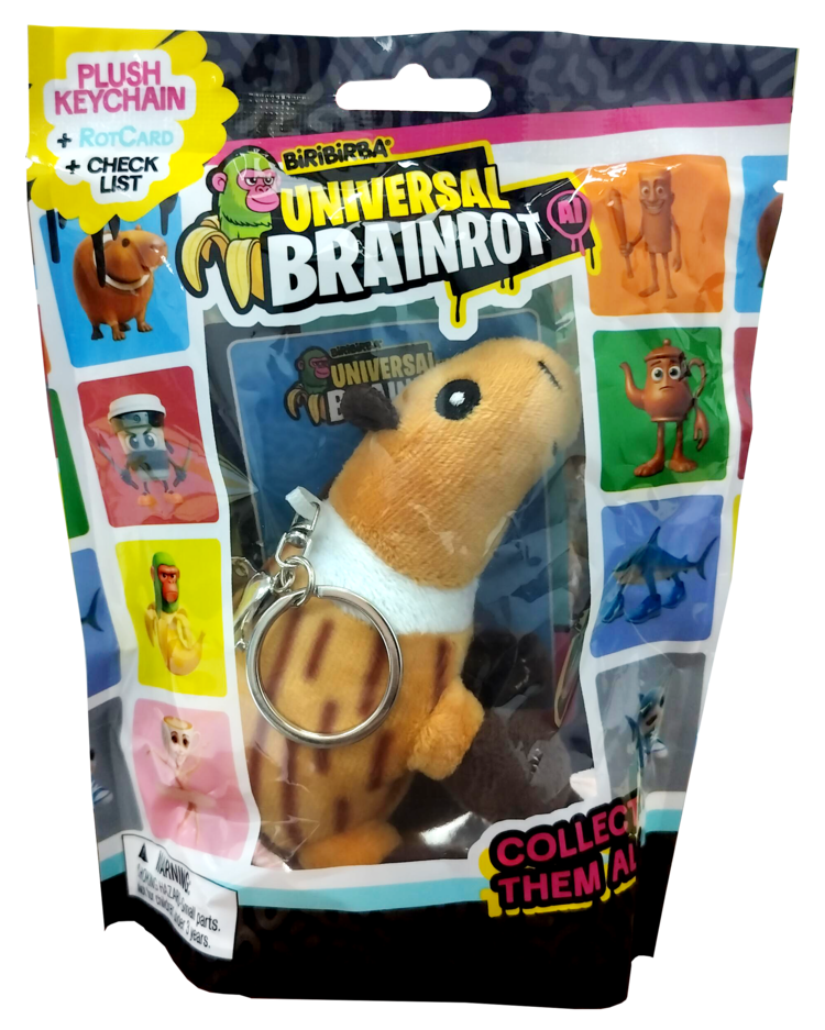 Universal Brainrot Plush Keychain 10cm 1-pc