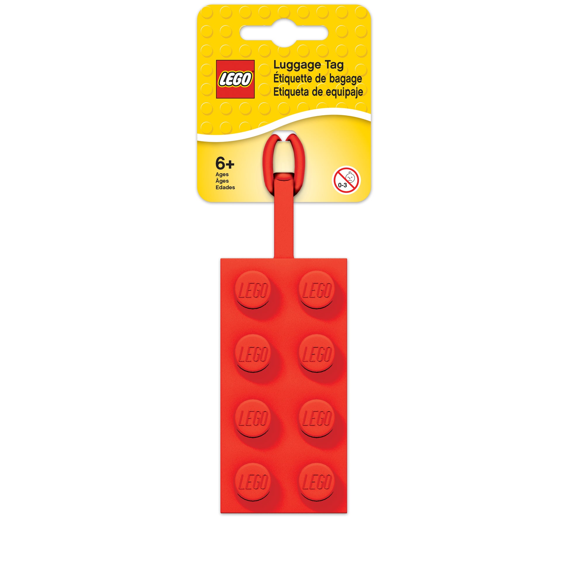 Lego IQ Bag Tag 2x4 Red