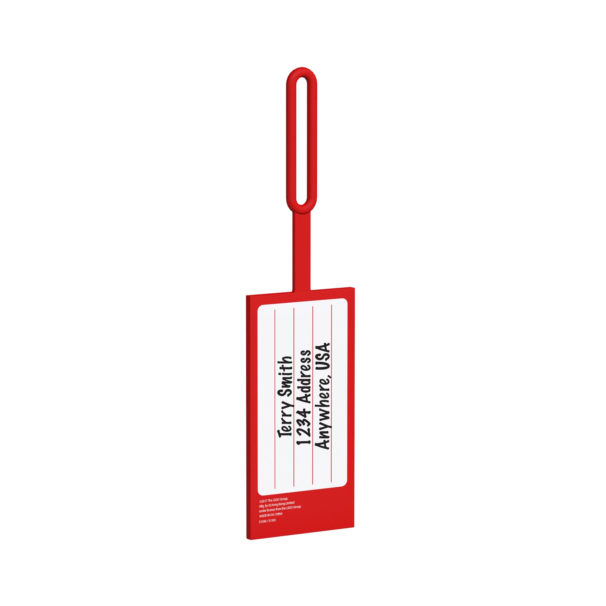 Lego IQ Bag Tag 2x4 Red