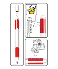 Lego IQ Pen Pal Gel Pen w/ Minifigure Red