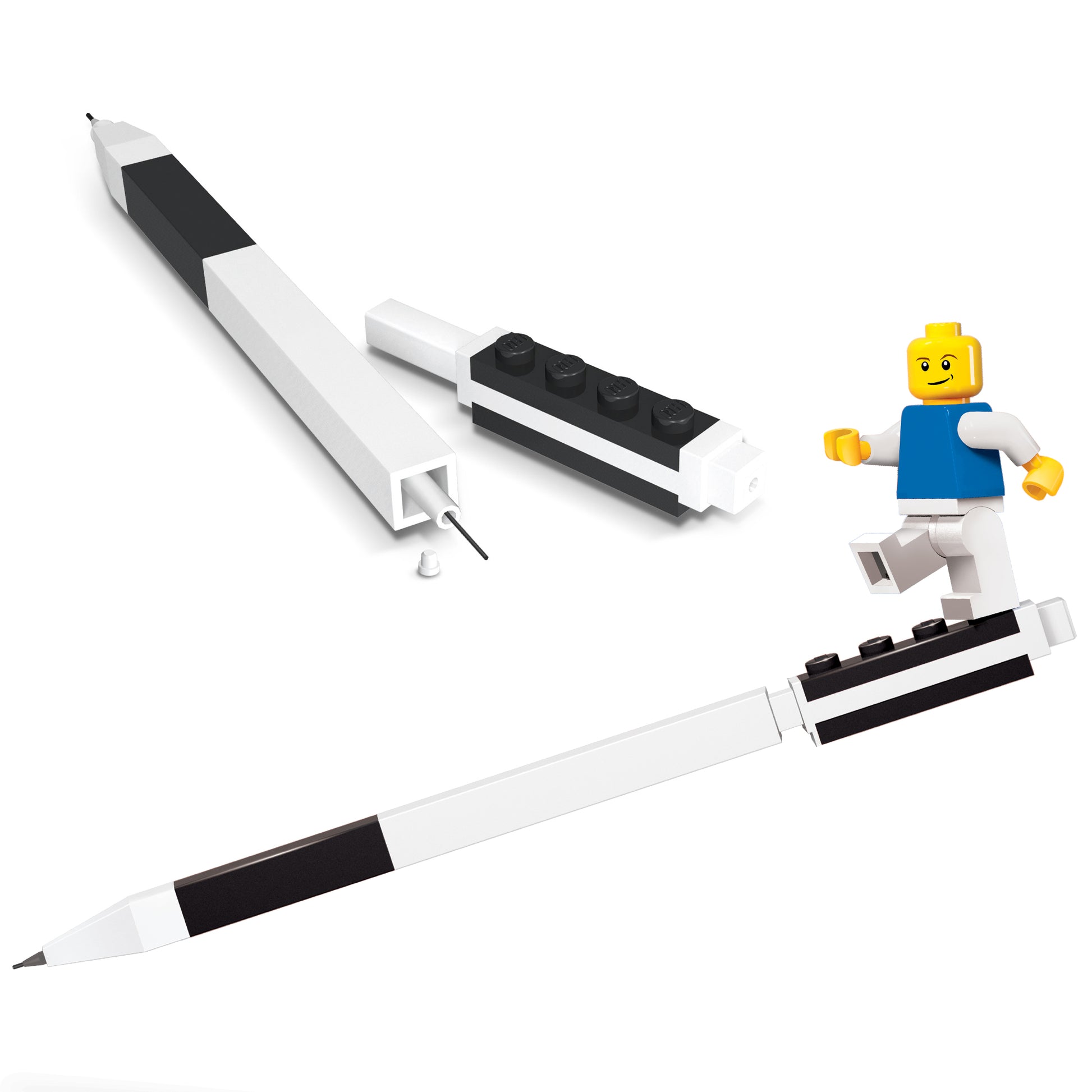 Lego IQ Pen Pal Mechanical Pencil w/ Minifigure Black
