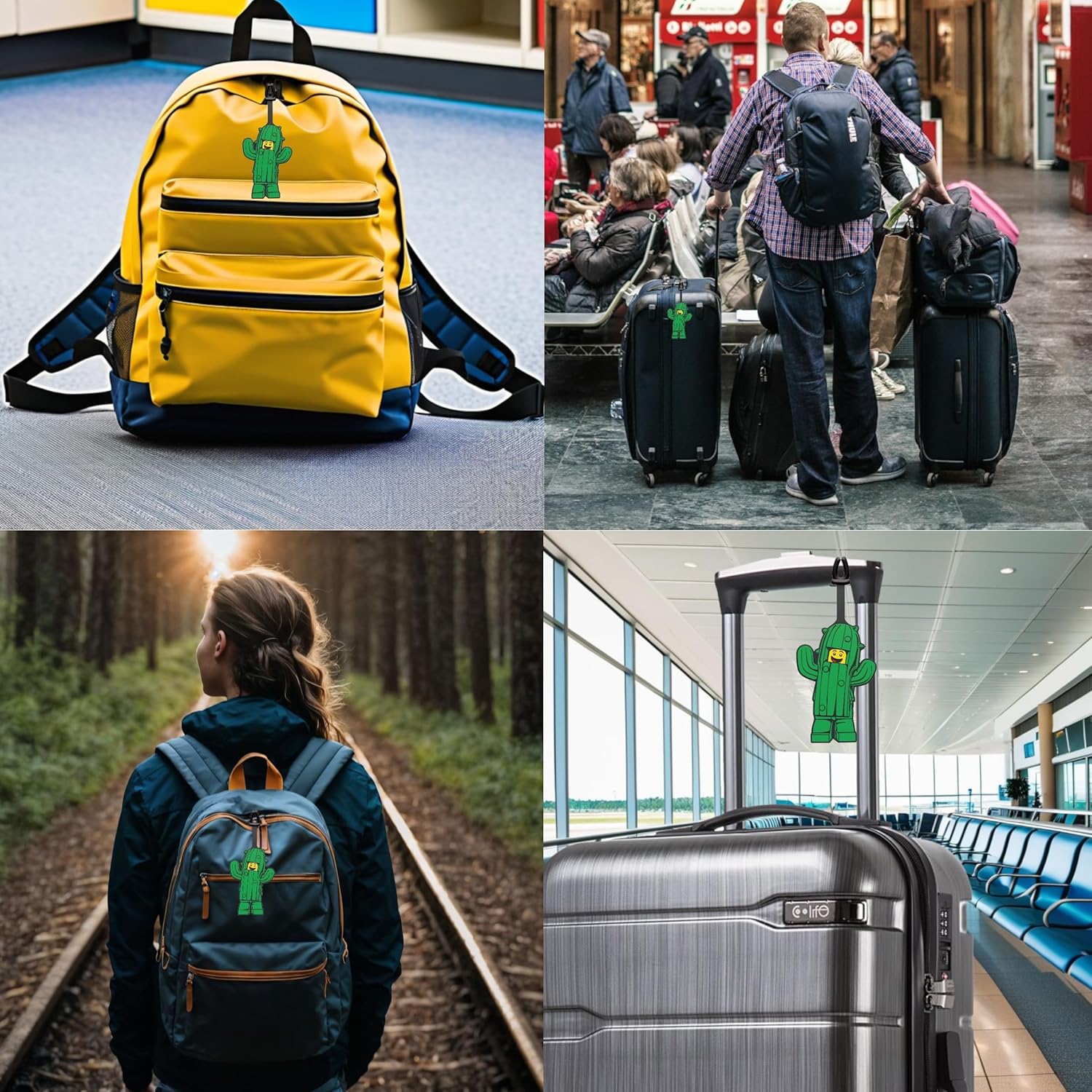 Lego IQ Bag Tag Cactus Boy