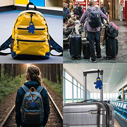 Lego IQ Minifigures Bag Tag Spaceman (Blue)