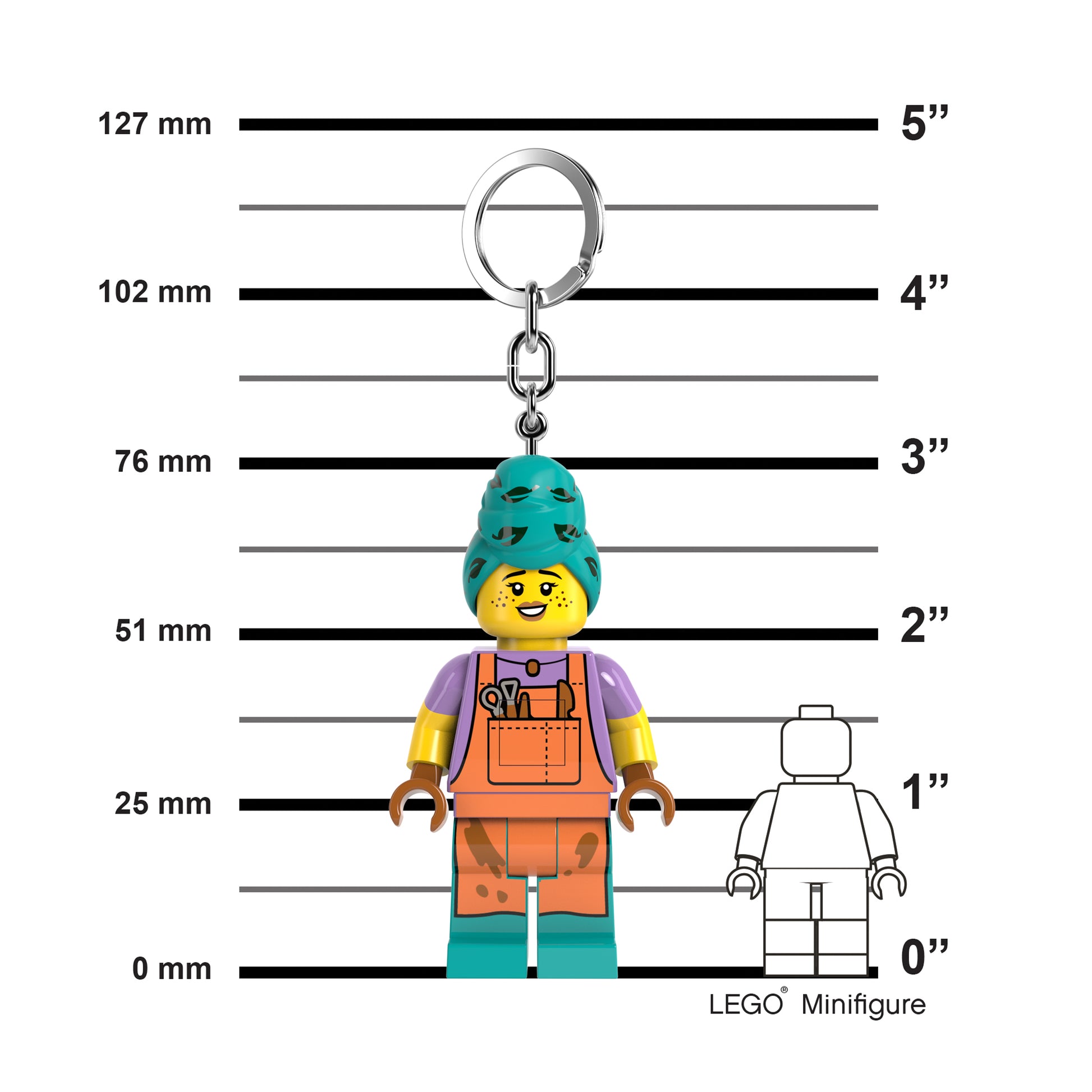Lego IQ Minifigures Keychain Light