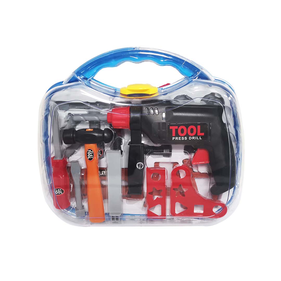 Construction Tool Set With Carrying Case