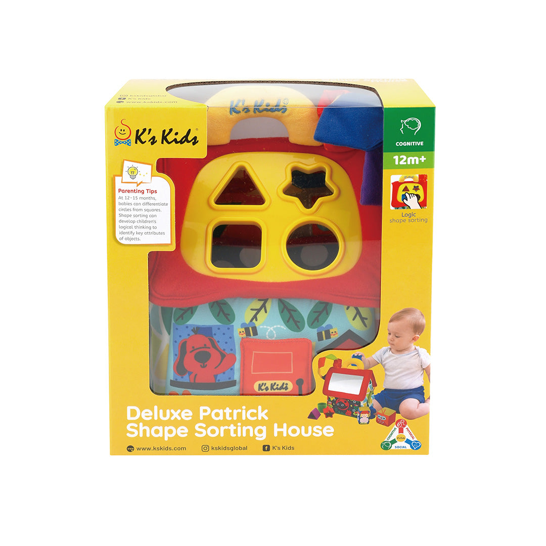 K’s Kids Deluxe Patrick Shape Sorting House (2020 New version)