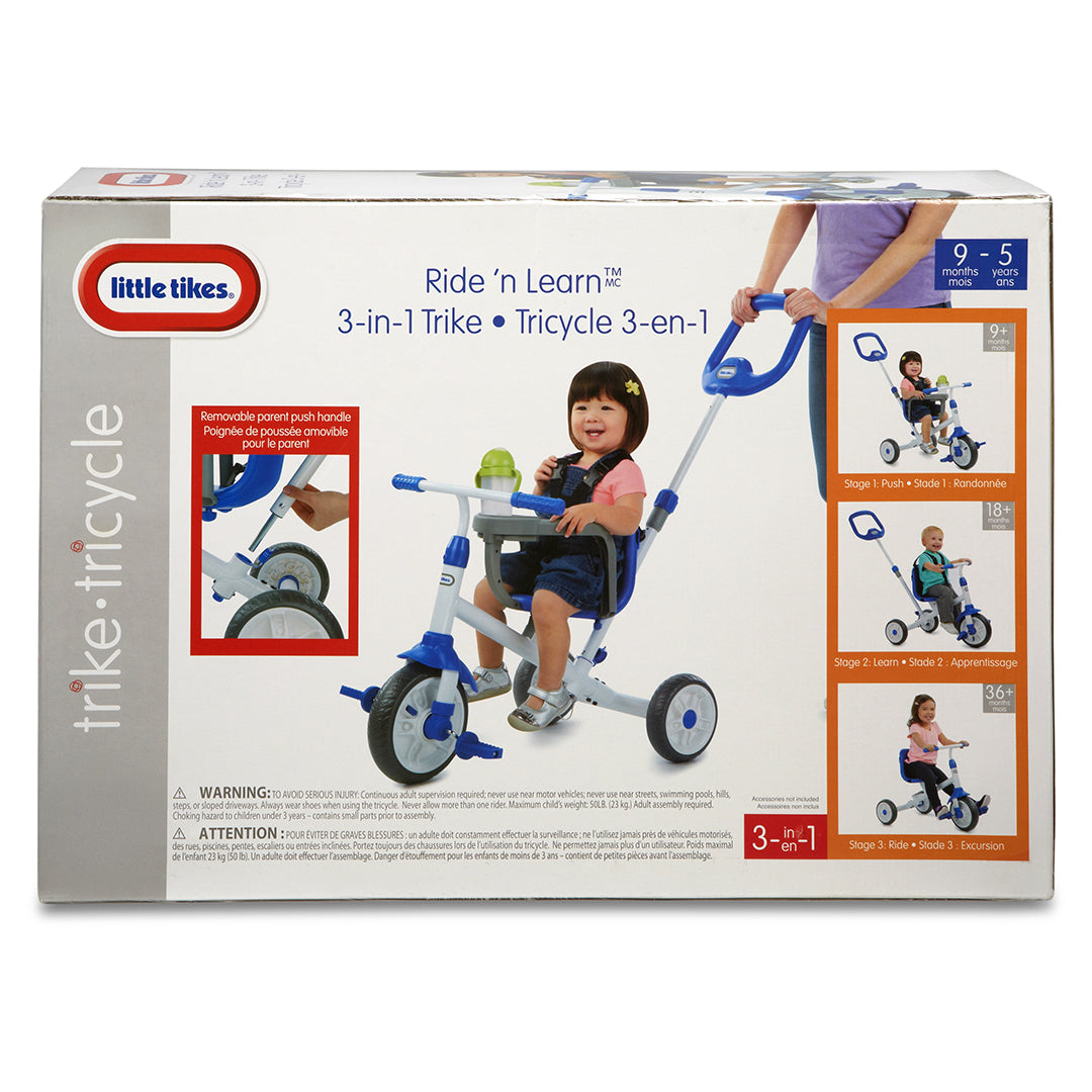 Little Tikes Ride n' Learn 3-in-1 Trike (Blue)