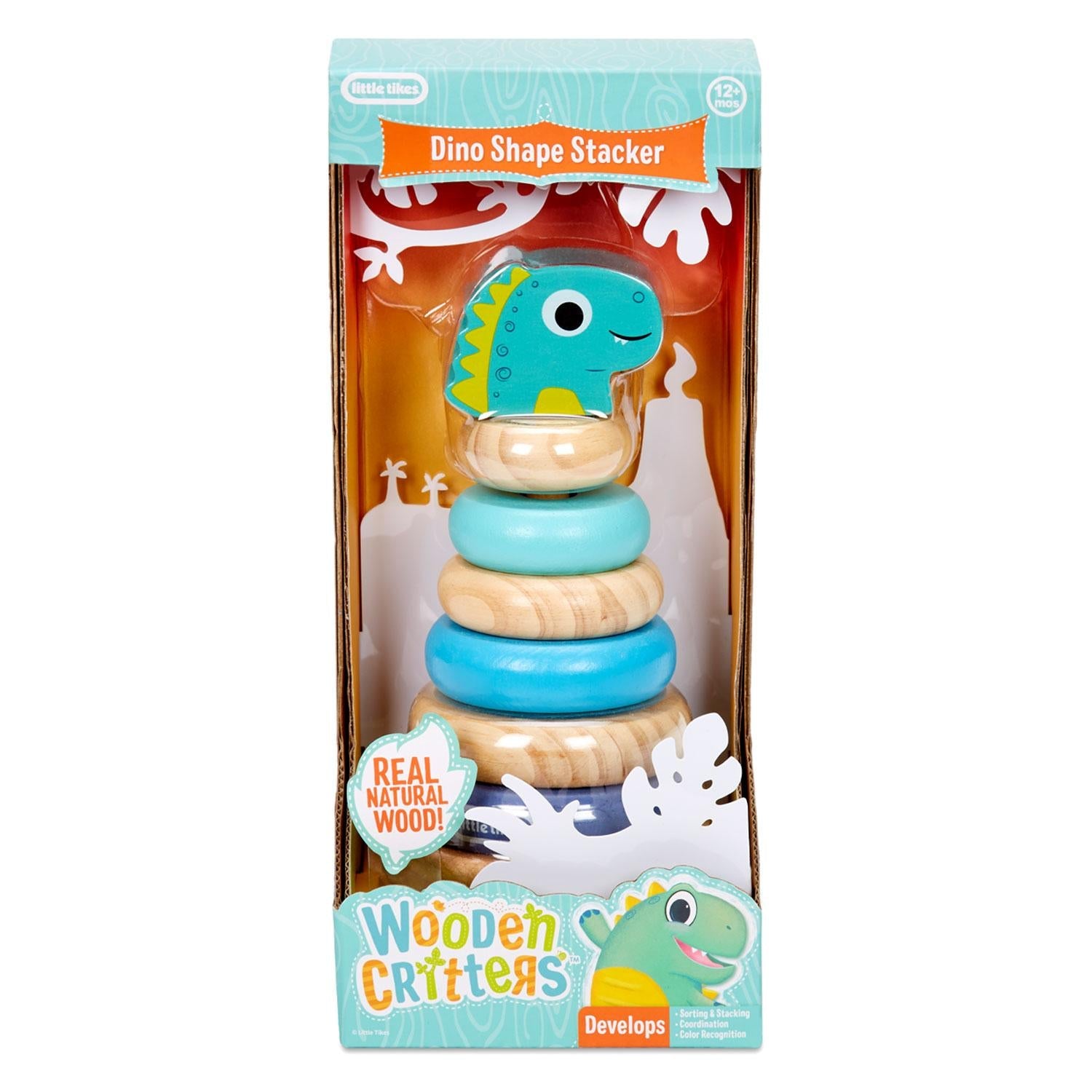 Little Tikes Wooden Critters Shape StackerDino