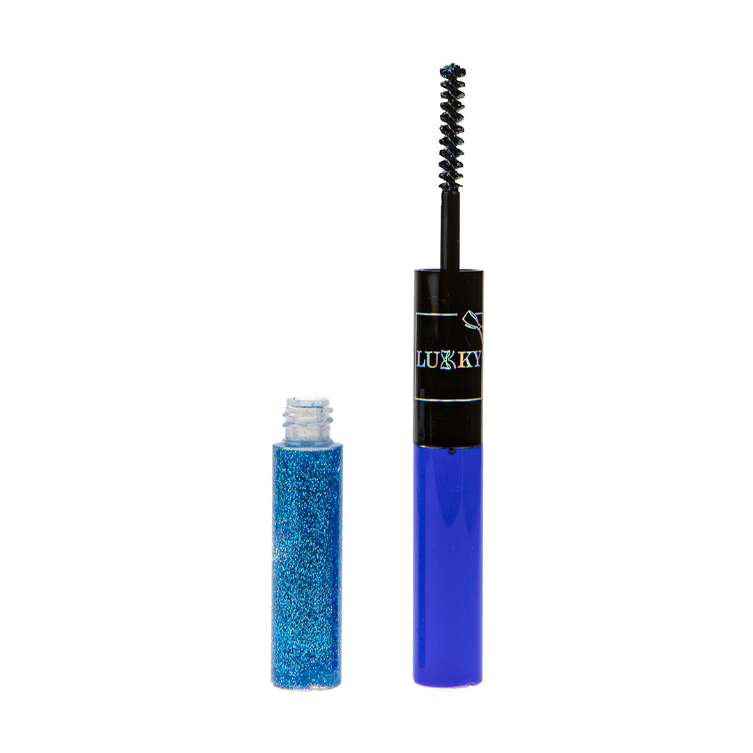 Lukky 2-In-1 Mascara & Lash Glitter Bold Shimmer (10 ml) (Blue)