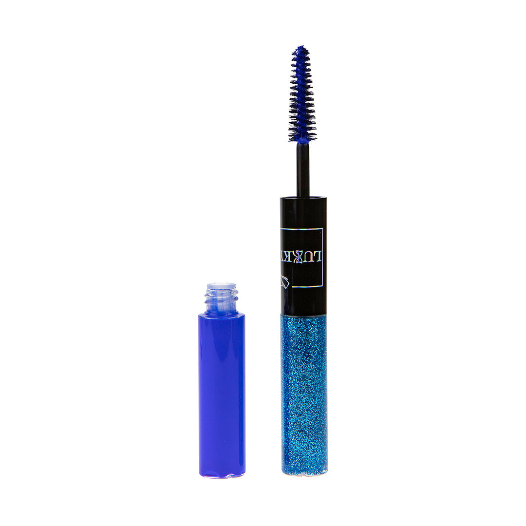 Lukky 2-In-1 Mascara & Lash Glitter Bold Shimmer (10 ml) (Blue)