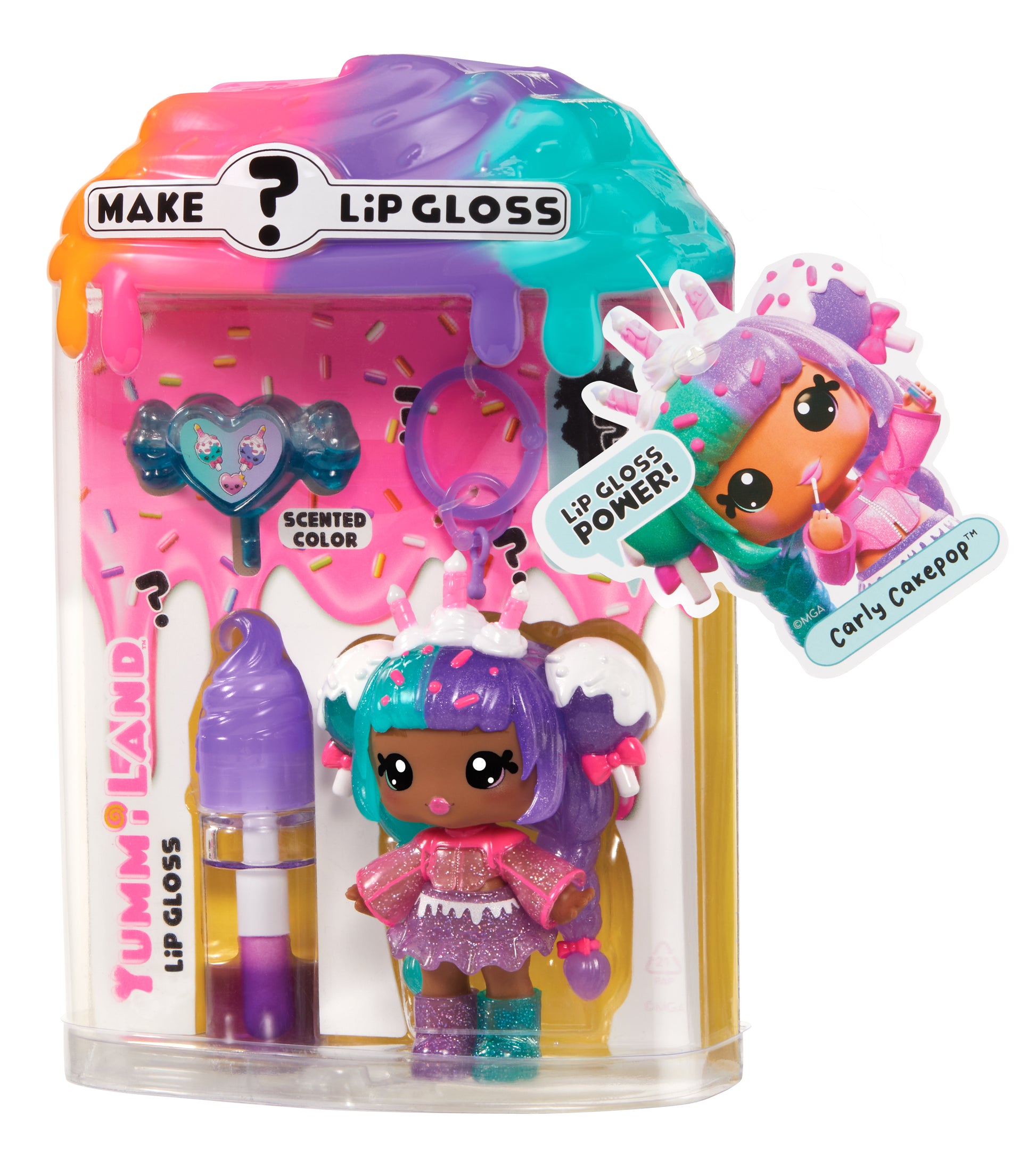 Yummiland Lip Gloss Doll: Mystery Color Change - Carly Cakepop