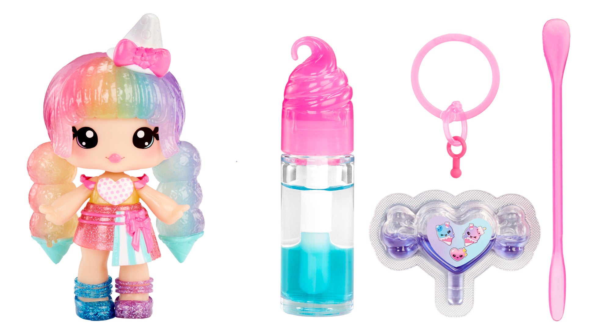 Yummiland Lip Gloss Doll: Mystery Color Change - Stephie Snowcone