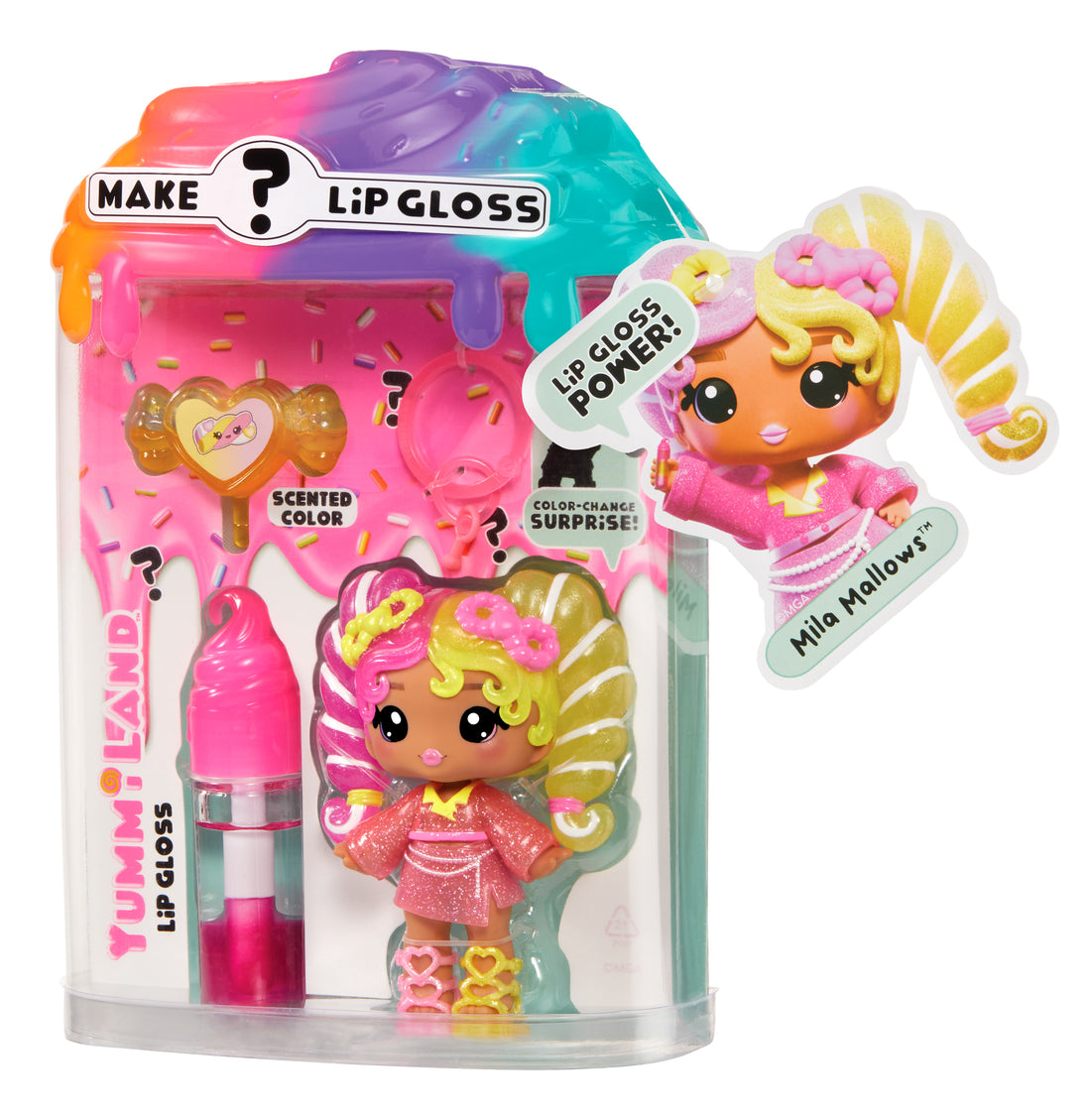 Yummiland Lip Gloss Doll: Mystery Color Change - Mila Mallows