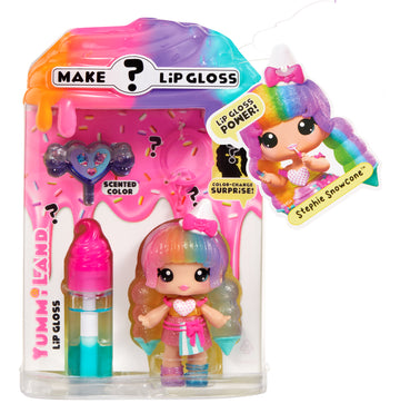 Yummiland Lip Gloss Doll: Mystery Color Change - Stephie Snowcone
