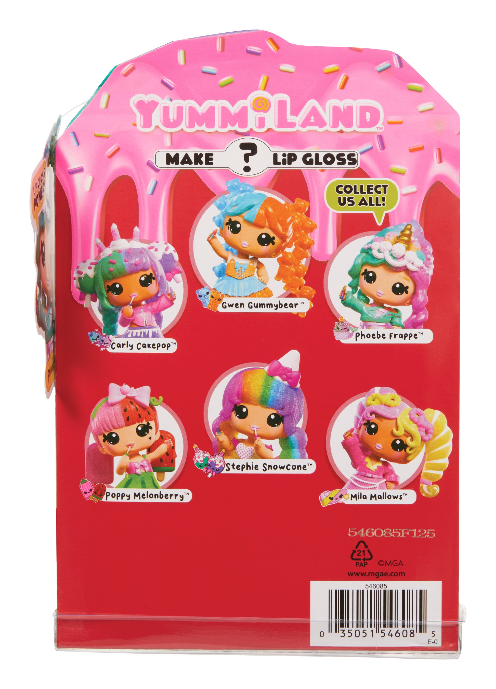 Yummiland Lip Gloss Doll: Mystery Color Change - Phoebe Frappe