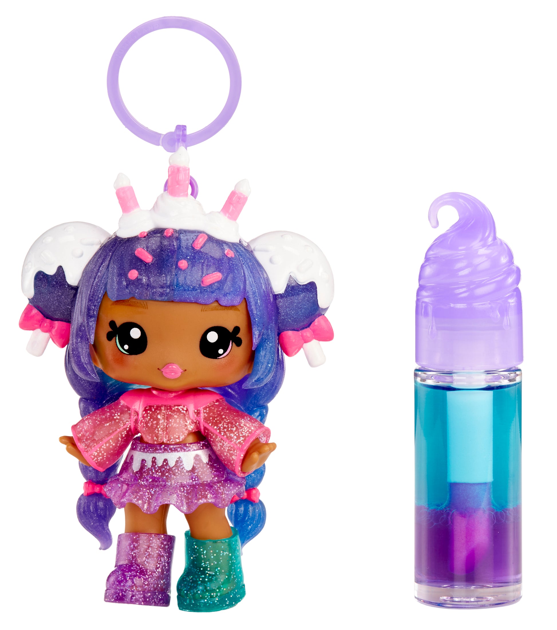 Yummiland Lip Gloss Doll: Mystery Color Change - Carly Cakepop