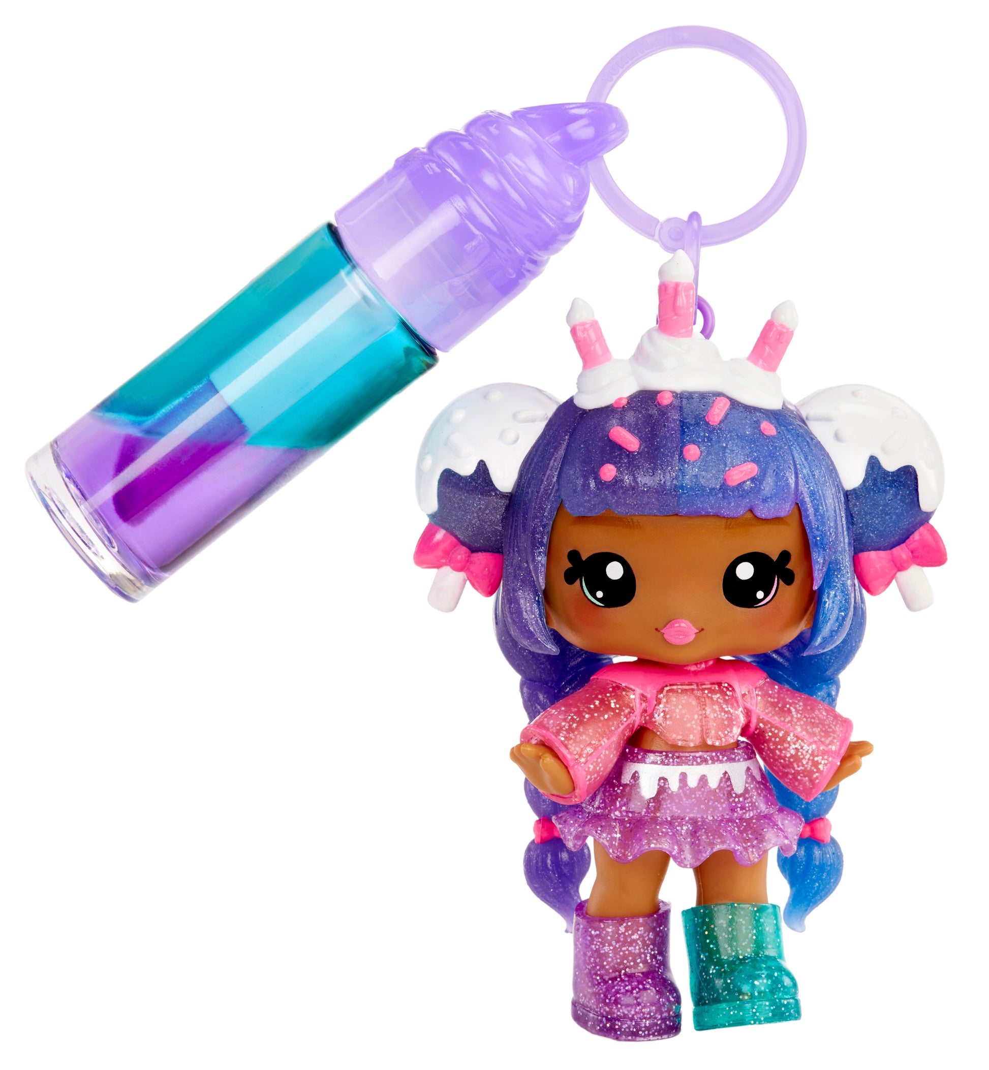 Yummiland Lip Gloss Doll: Mystery Color Change - Carly Cakepop