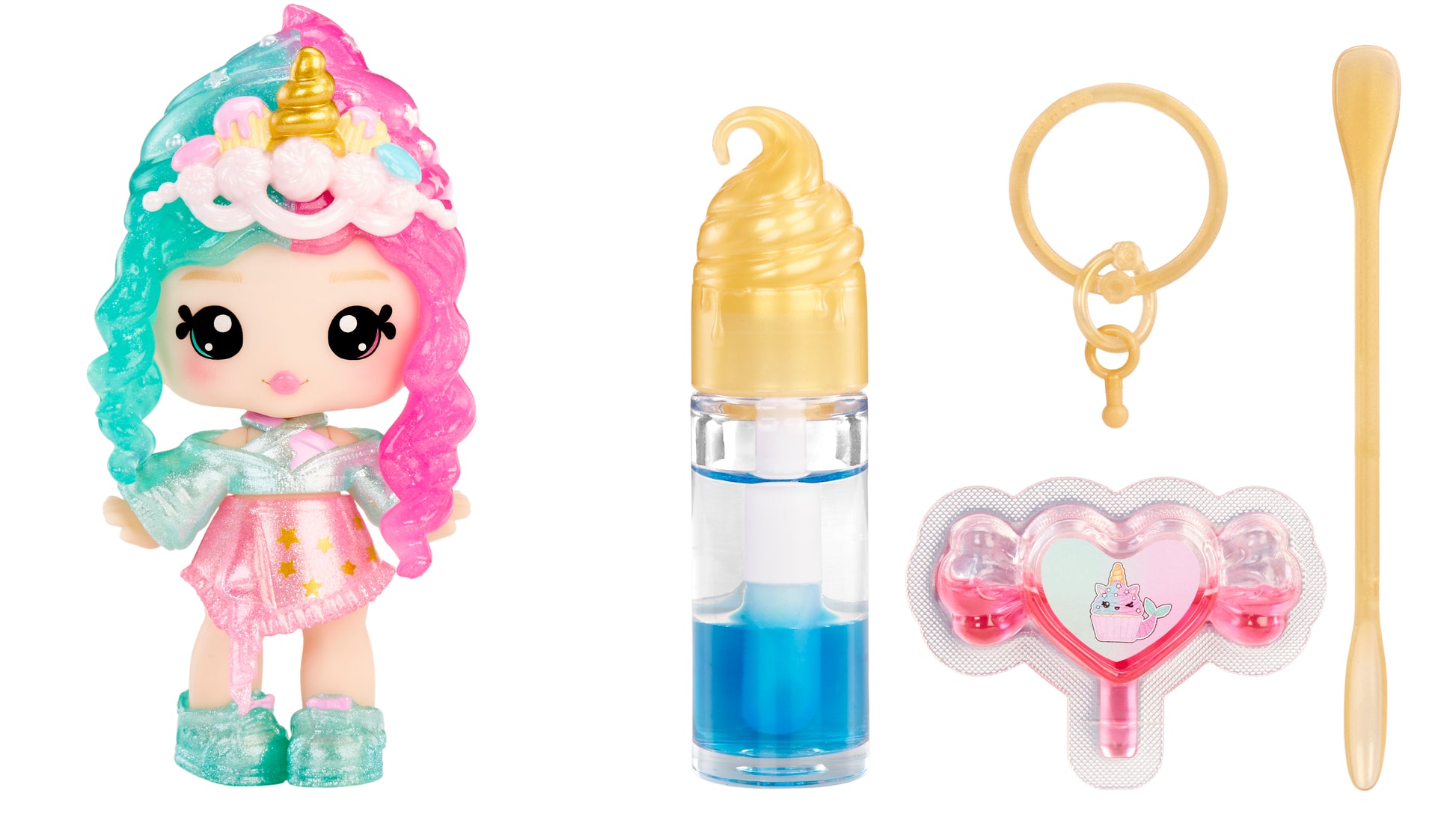 Yummiland Lip Gloss Doll: Mystery Color Change - Phoebe Frappe