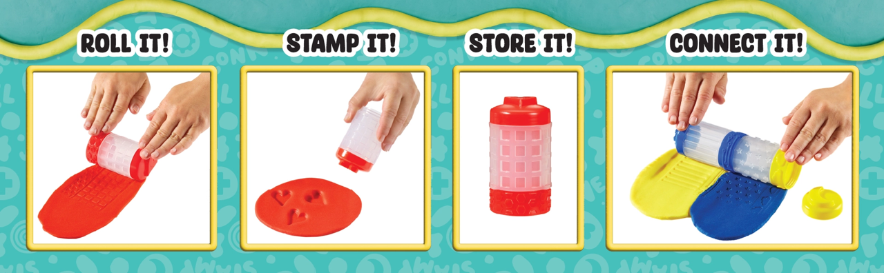 Wonder Factory Never Dry Dough Singles - Red