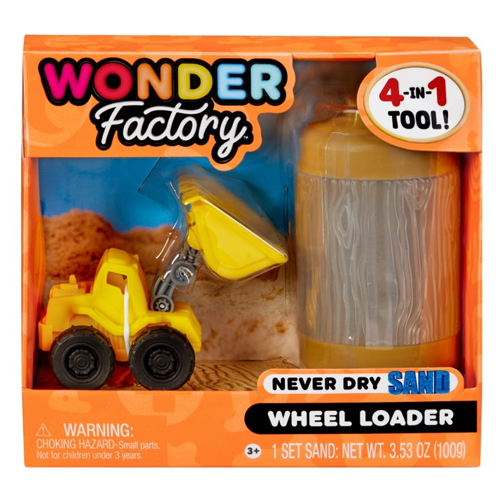 Wonder Factory Never Dry Sand Construction Trucks - Wheel Loader