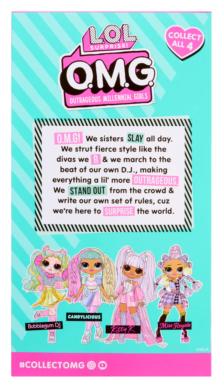 LOL Surprise OMG Entry Doll Bubblegum D.J.