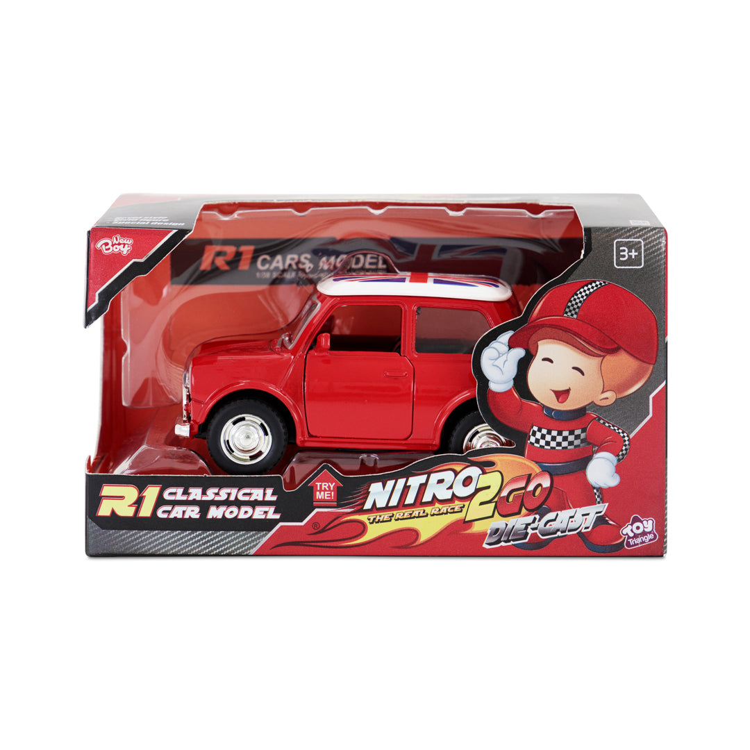 Nitro2Go Die-cast R1 Classical Car Model Assoreted