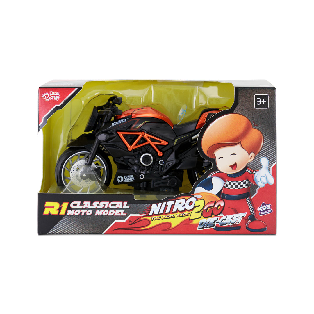 Nitro2Go Die-cast R1 Classical Moto Model Assorted