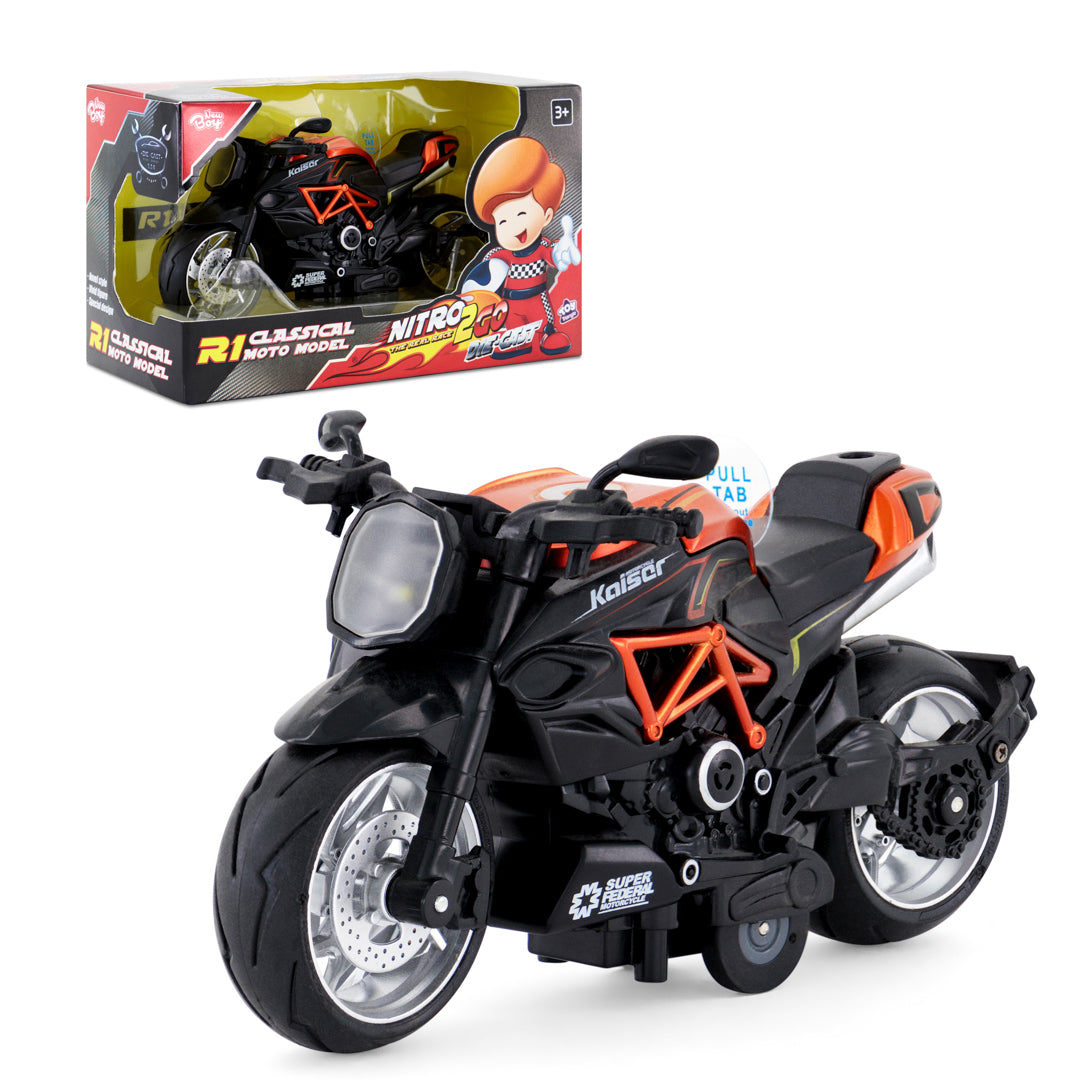 Nitro2Go Die-cast R1 Classical Moto Model Assorted