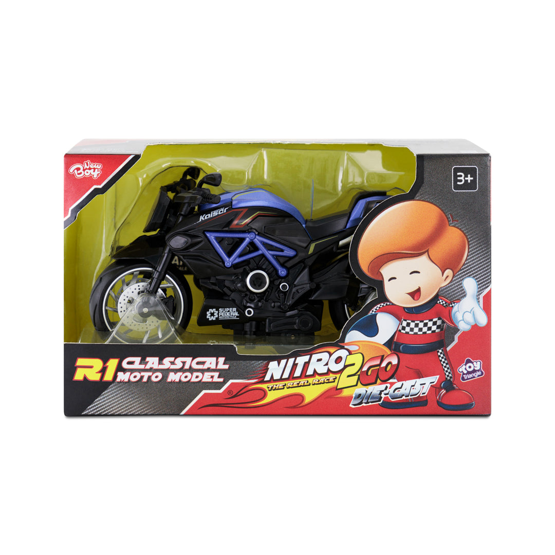 Nitro2Go Die-cast R1 Classical Moto Model Assorted
