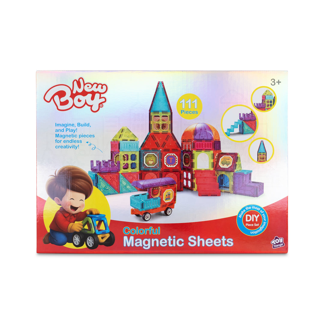 New Boy Colorful Magnetic Sheets (111pcs)