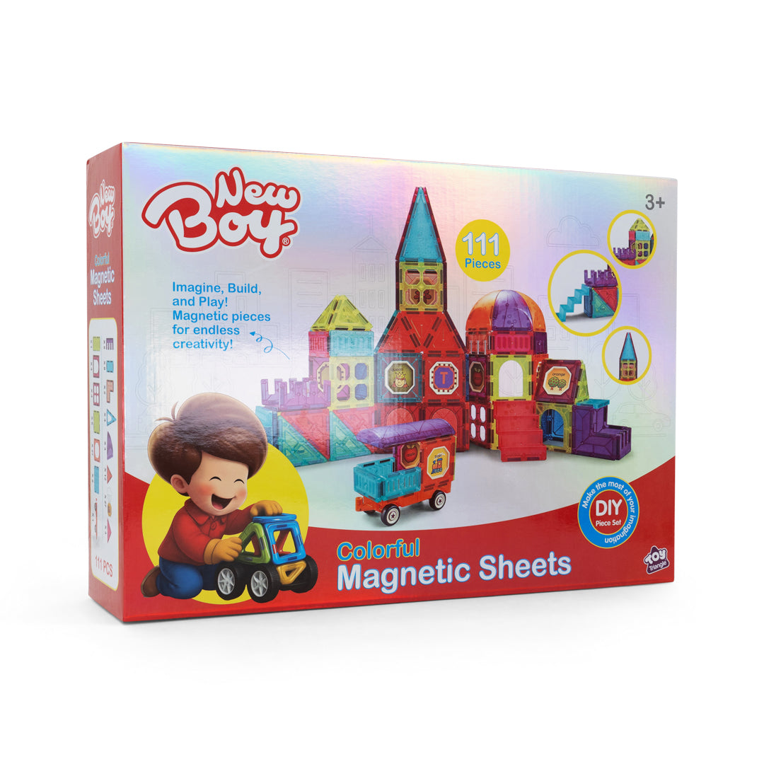 New Boy Colorful Magnetic Sheets (111pcs)