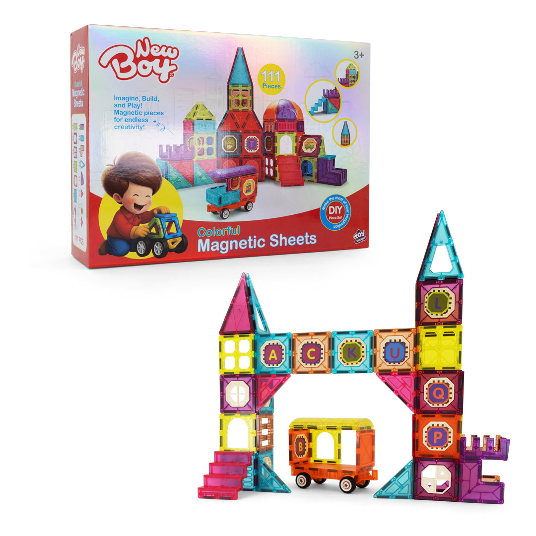 New Boy Colorful Magnetic Sheets (111pcs)