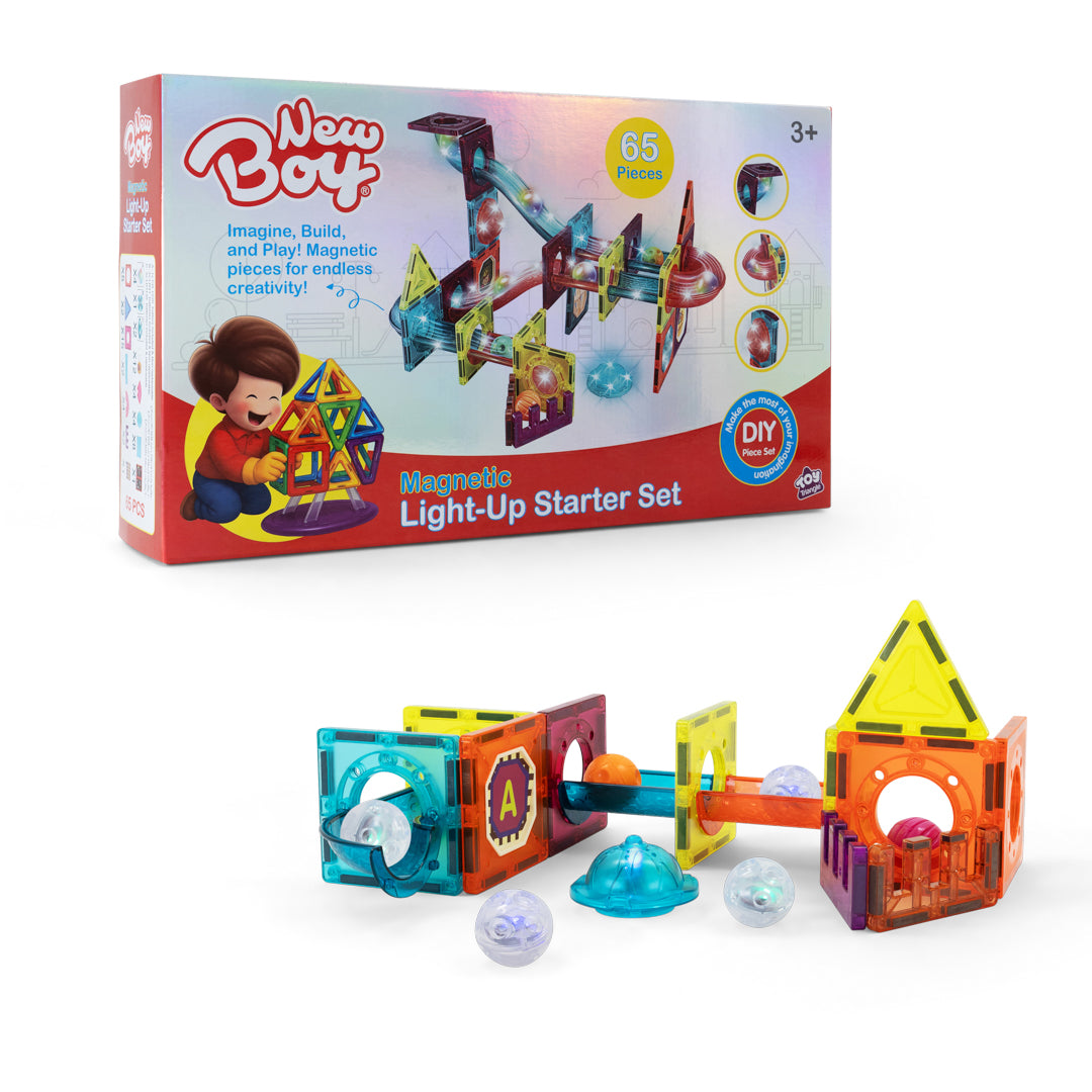 New Boy Magnetic Light-Up Starter Set (65pcs)