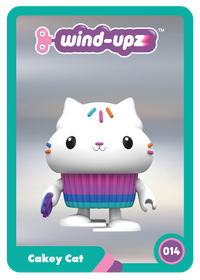 Wind Upz Cakey Cat with Tambourine