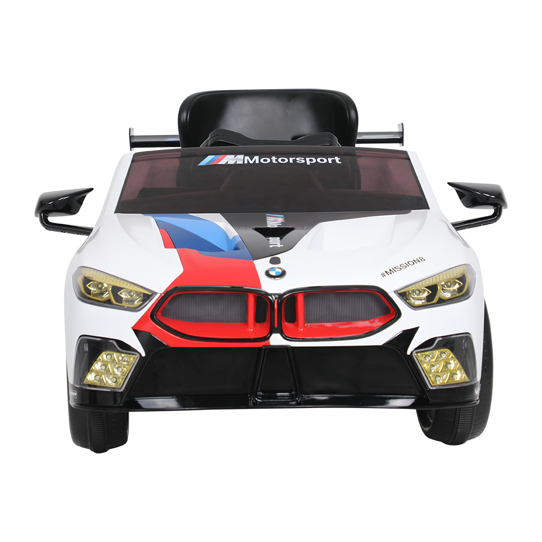 رول بلاي بي ام دبليو M8 GTE ريسينغ، 12 فولت، RC-أبيض