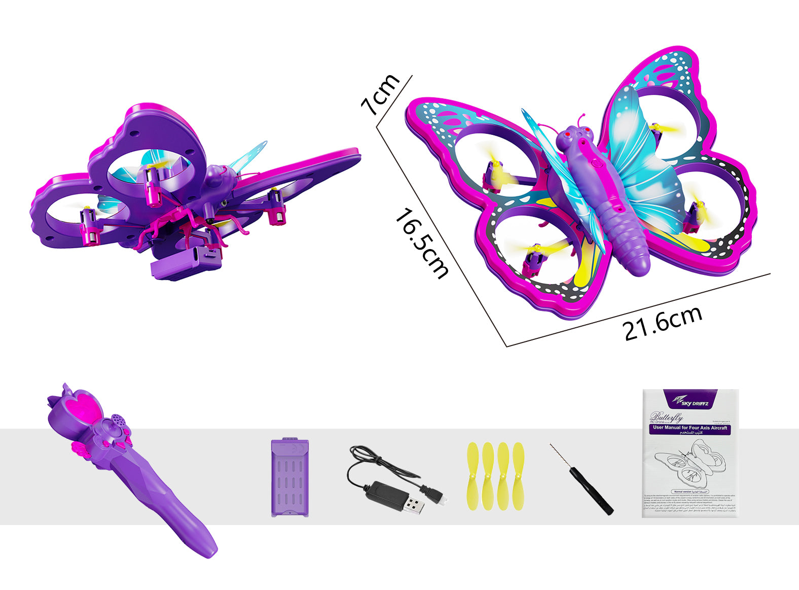 Sky Driffz Butterfly RC Drone 4D-V40