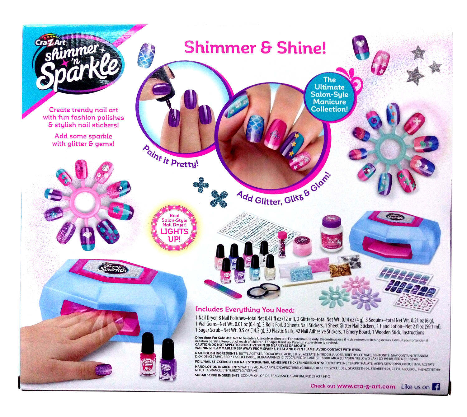 Shimmer N Sparkle Ultimate Glitter Nail Designer Set