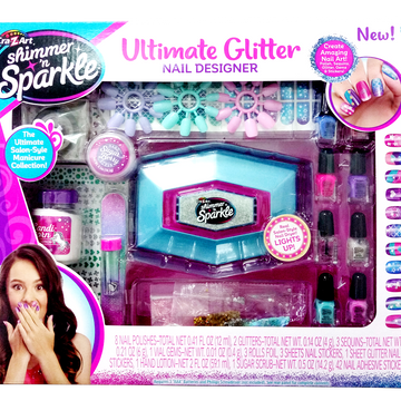 Shimmer N Sparkle Ultimate Glitter Nail Designer Set