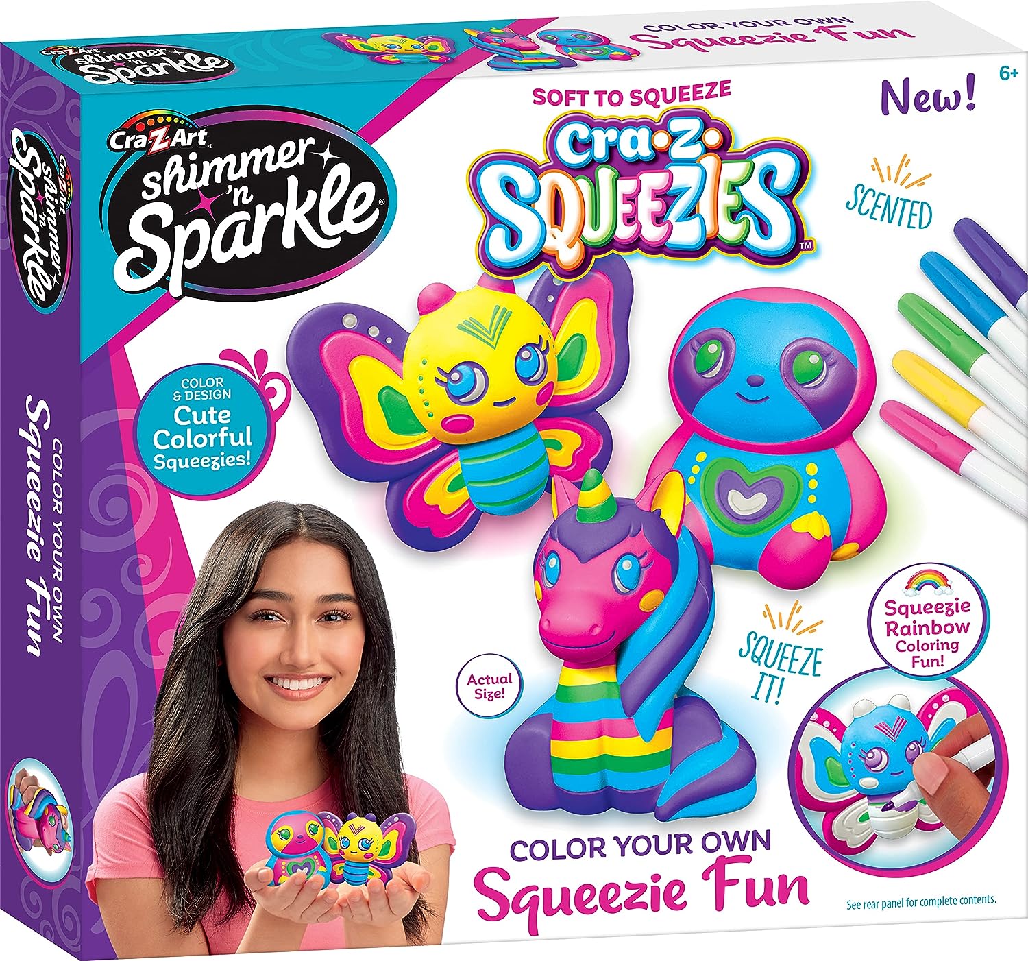 Shimmer N Sparkle Color Your Own Squeezie Fun