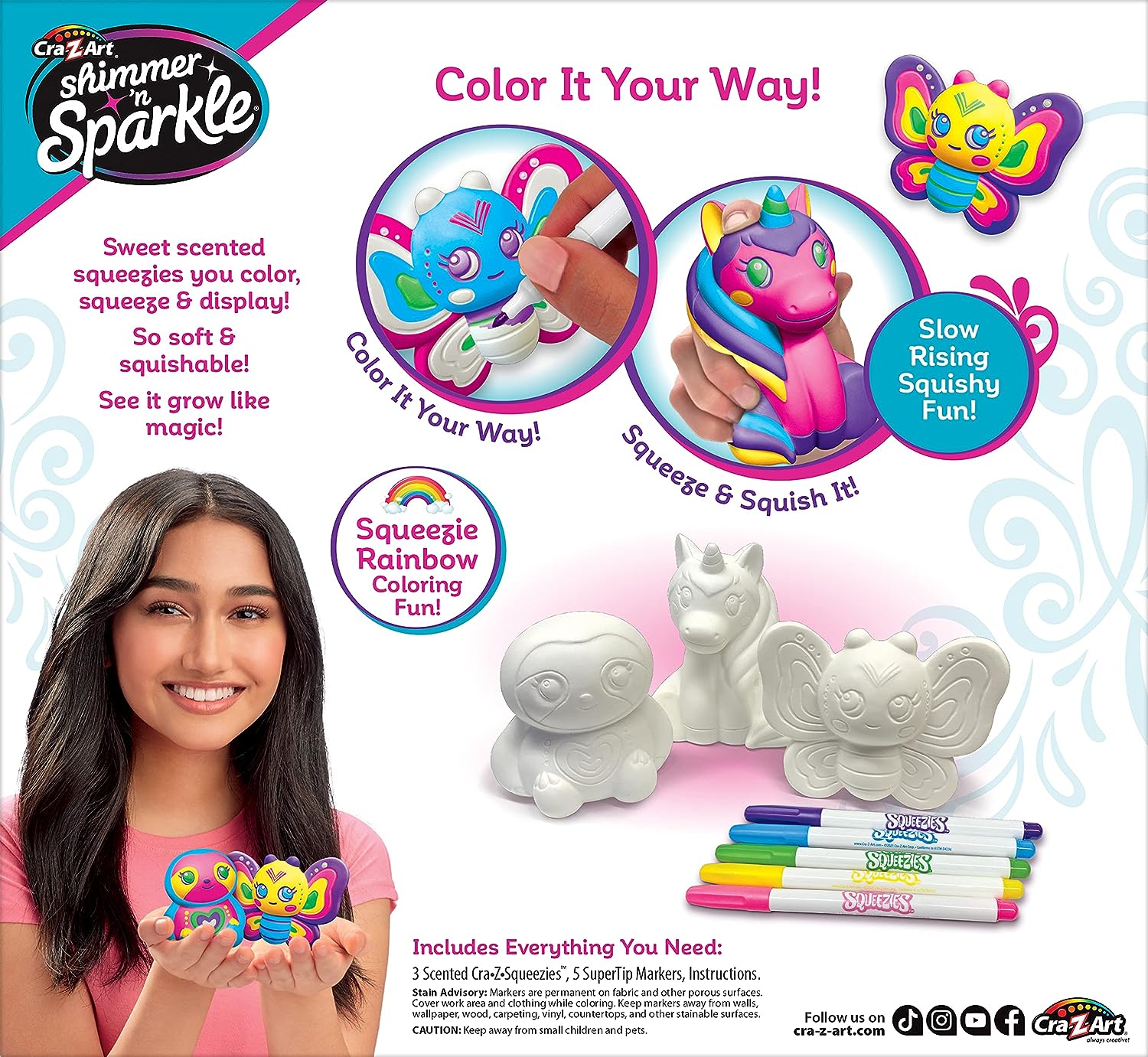 Shimmer N Sparkle Color Your Own Squeezie Fun