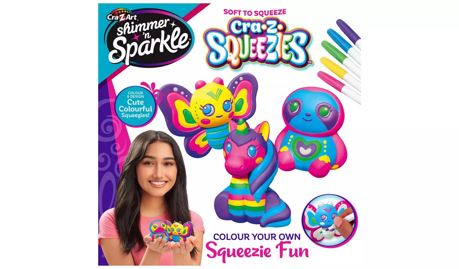 Shimmer N Sparkle Color Your Own Squeezie Fun