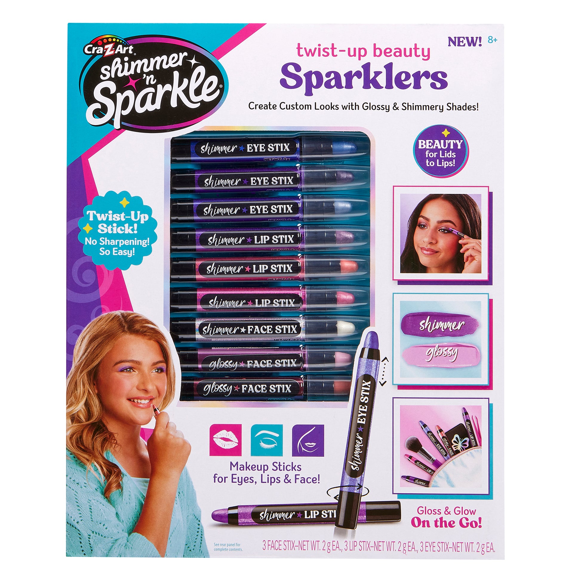 Shimmer N Sparkle Twist up Beauty Sparklers