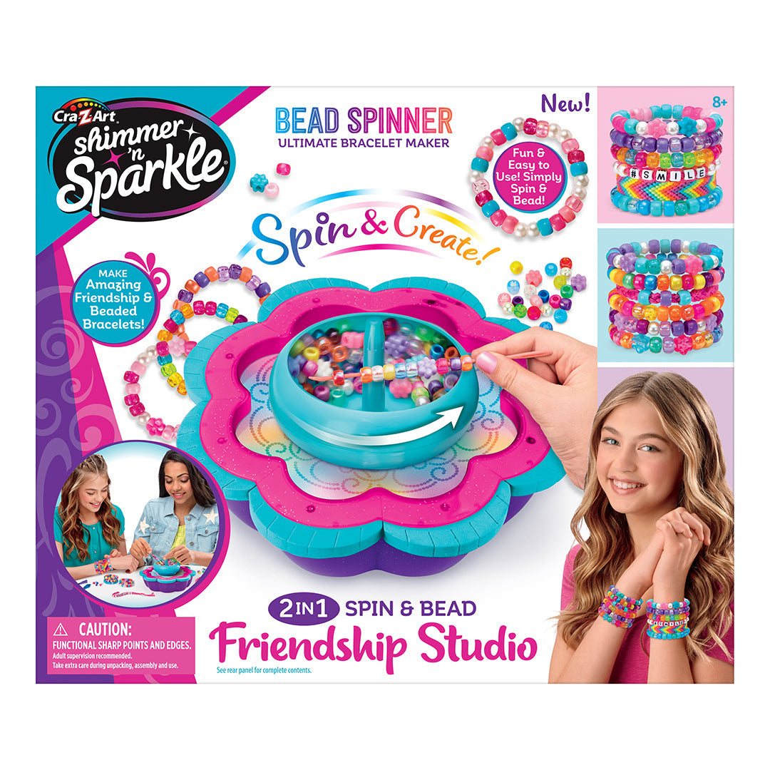 Shimmer n Sparkle 2-in-1 Spin & Bead Friendship Studio