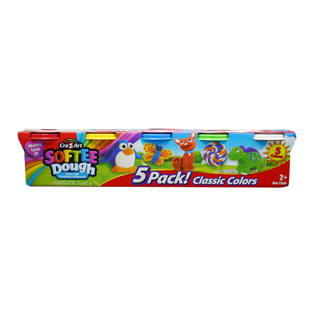 Softee Dough 5 Pack! Classic Colors 3oz