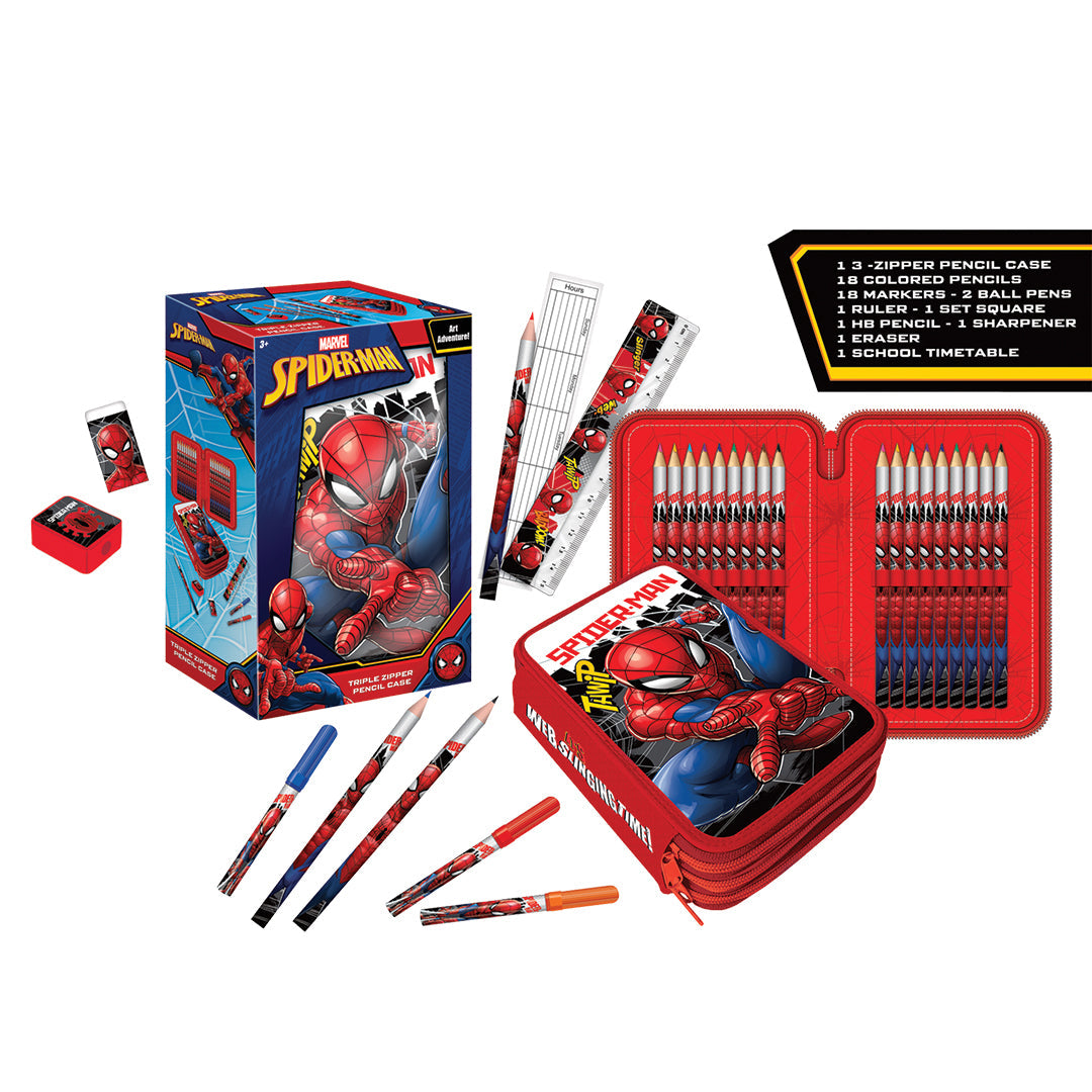 Marvel Spider-Man 3 Zippers Pencil Case