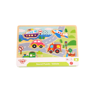 Tooky Toy  Sound Puzzle - Vehicle