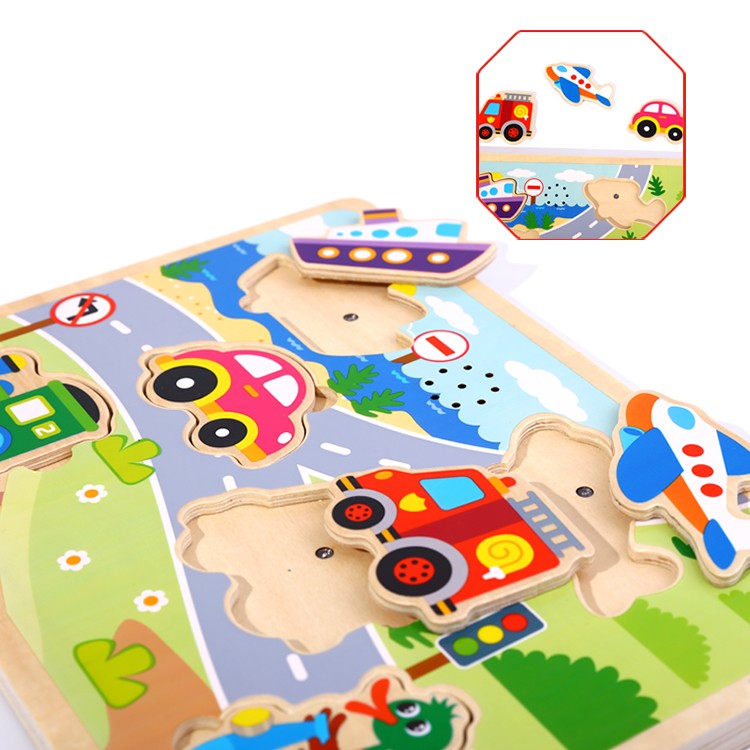 Tooky Toy  Sound Puzzle - Vehicle