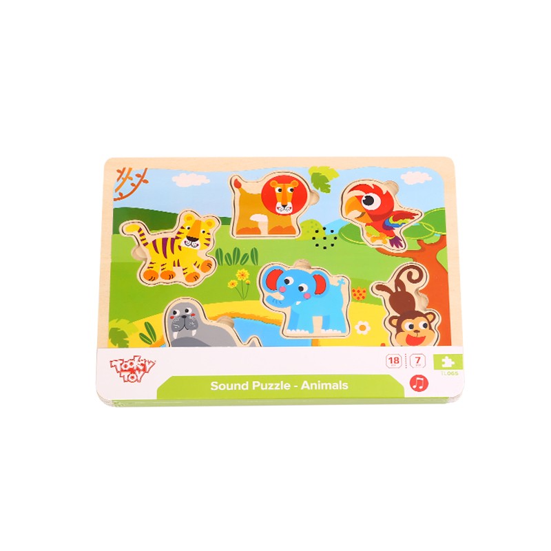 Tooky Toy  Sound Puzzle - Animals