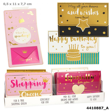 TOPModel WISH FULFILLER Card With Money-Envelope -1pc