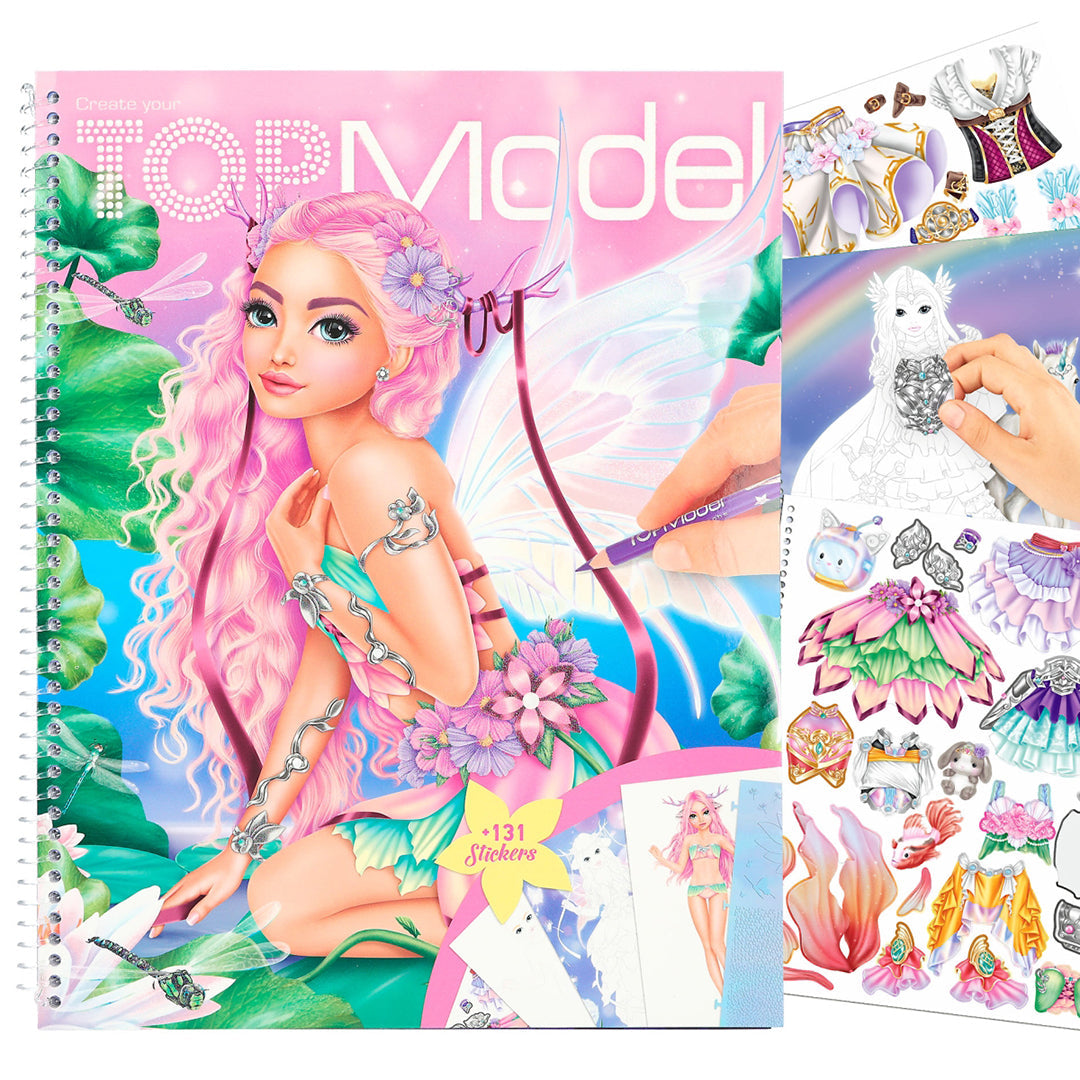 TOPModel Create Your TM Colouring Book Fantasy